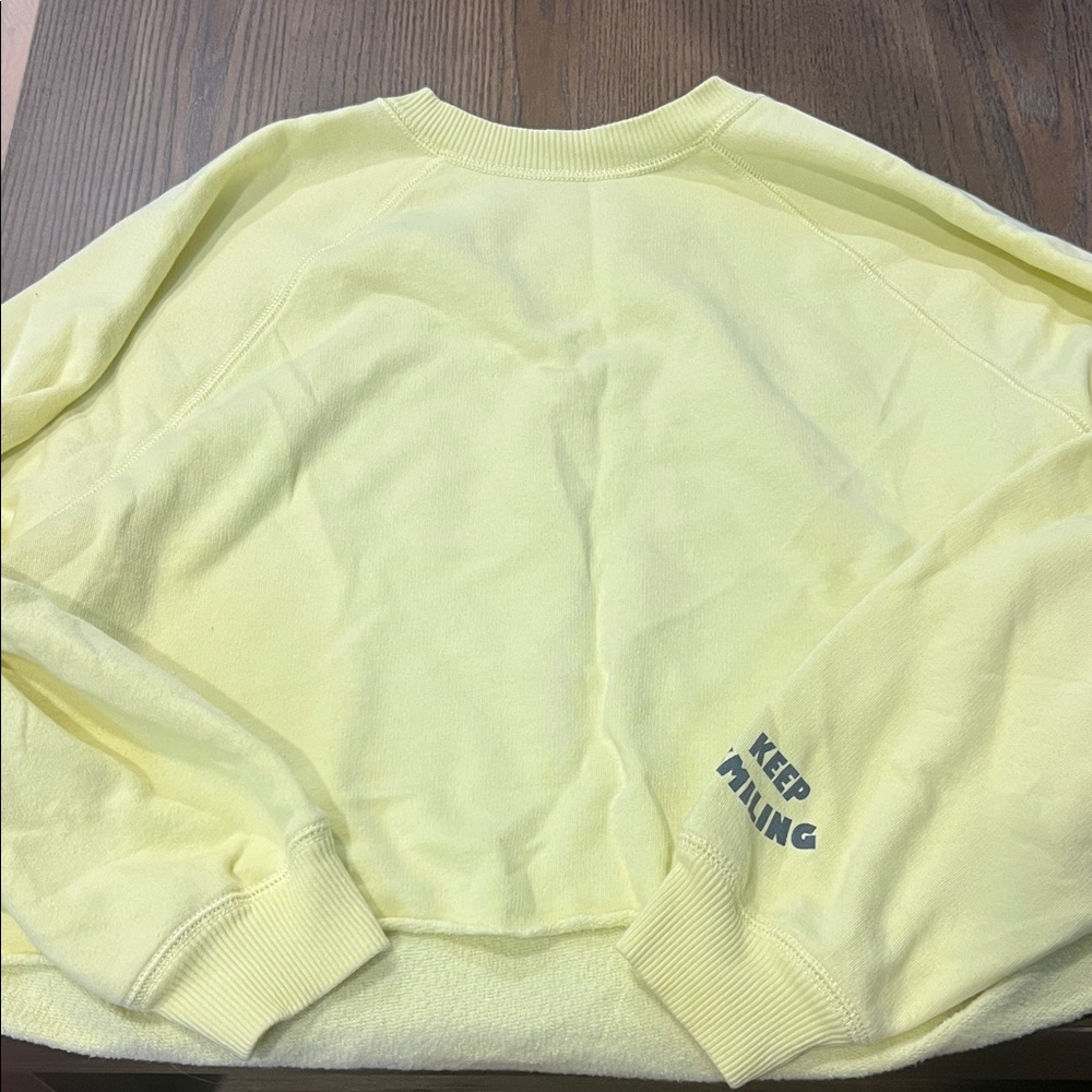 American Eagle Outfitters Soft Yellow Knit Top